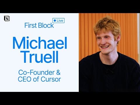 First Block: Interview with Michael Truell, Co-Founder and ...