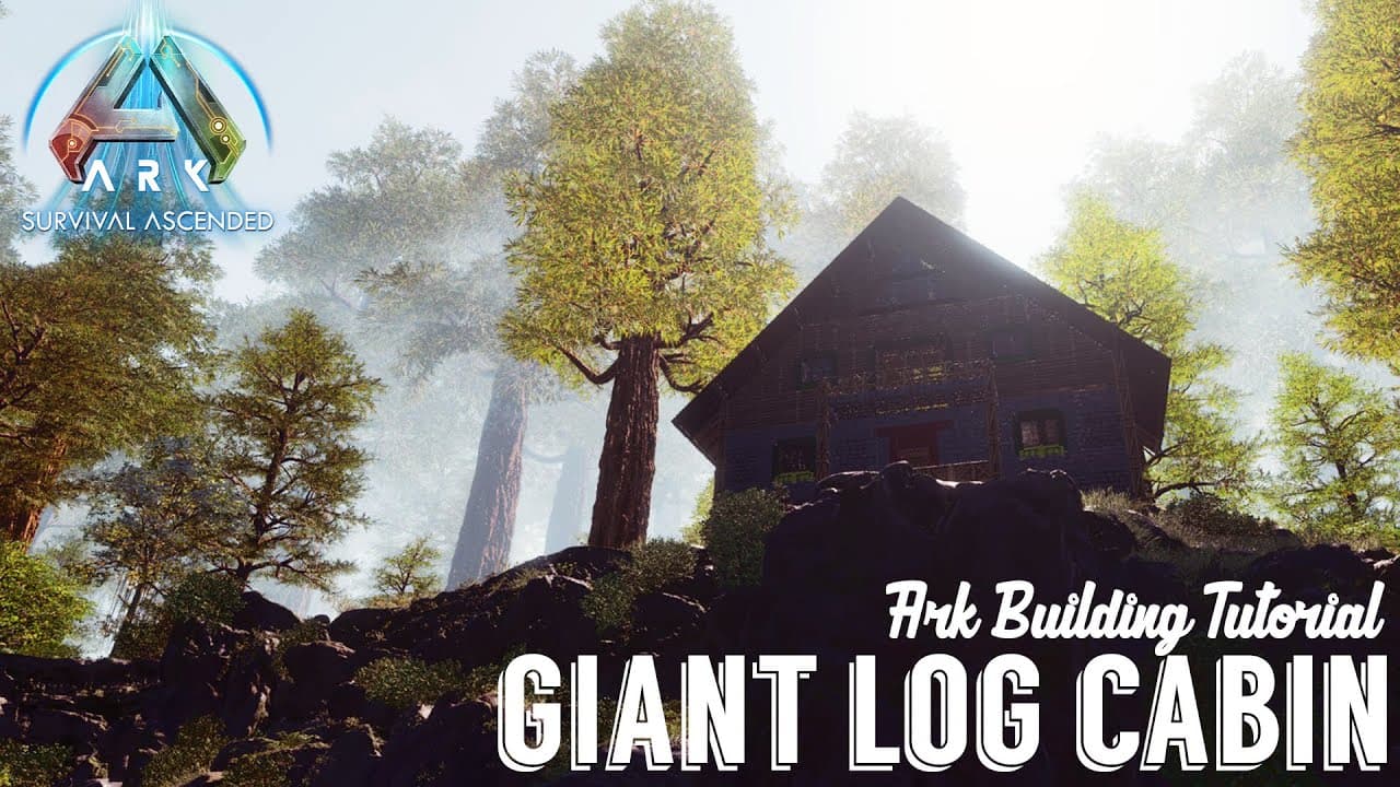 Log Cabin with a Twist! :: Ark Survival Ascended :: Building Tutorial