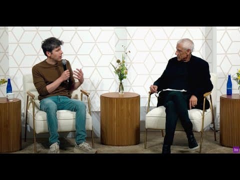 Where is AI Taking Us? | Sam Altman \u0026 Vinod Khosla