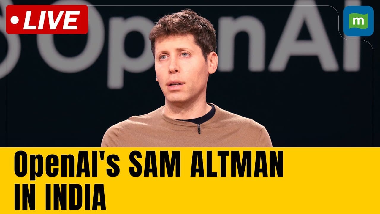 LIVE: ChatGPT-Maker OpenAI CEO Sam Altman on OpenAI's India agenda, regulation, investments and more