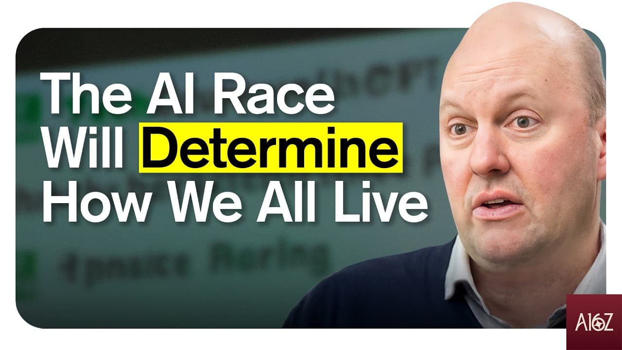 Marc Andreessen: The US is in a AI Arms Race & It Decides The World's Future