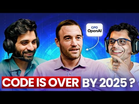 OpenAI CPO Reveals Coding Will Be Automated THIS YEAR ...