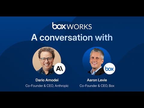 A conversation with Dario Amodei, Co-Founder and CEO of Anthropic | BoxWorks 2024