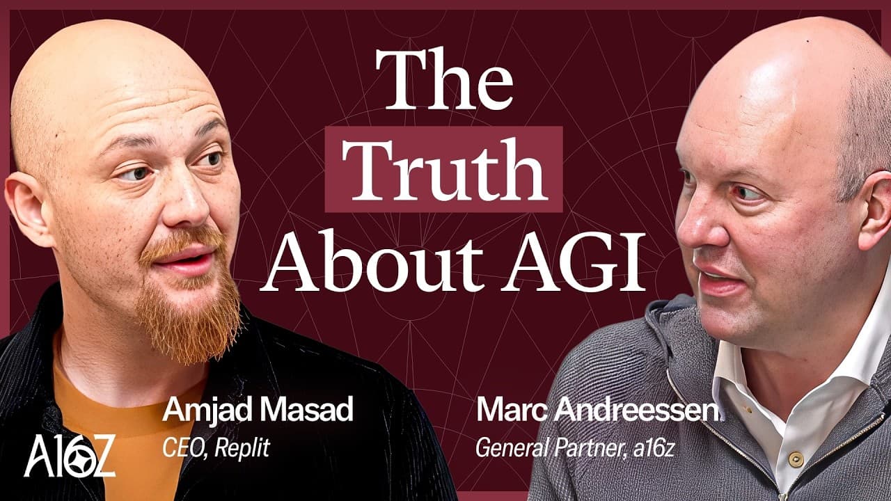 Marc Andreessen & Amjad Masad on “Good Enough” AI, AGI, and the End of Coding