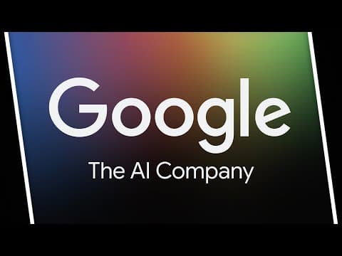 Google: The AI Company. Google is amazingly well ...
