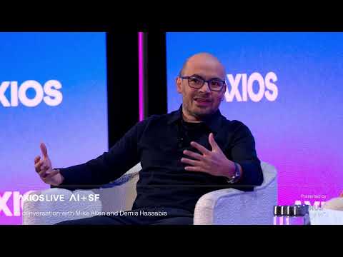 Google DeepMind's Demis Hassabis with Axios' Mike Allen